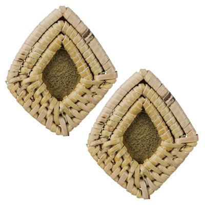 Biscayne Rattan Diamond Post Earring