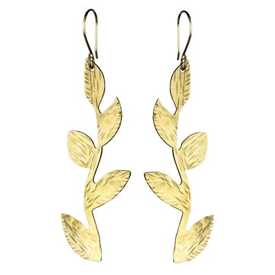 Liza Earring - Branch with Leaves