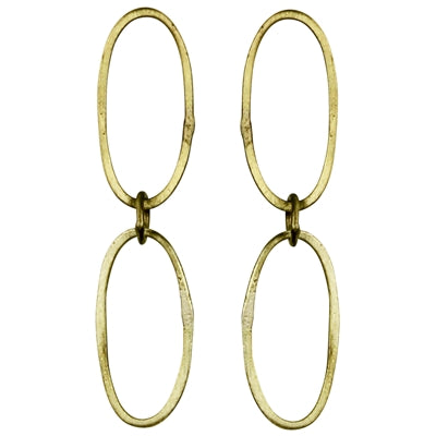 Cenote Chain Earring - Oval Links