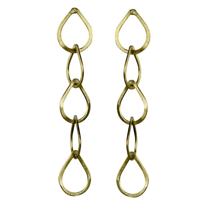 Cenote Chain Earring - Five Teardrops