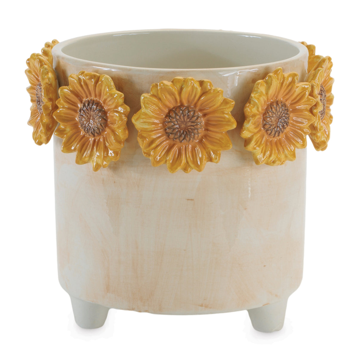 Container w/Sunflowers