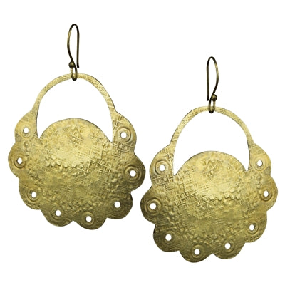 Rata Earring, Brass