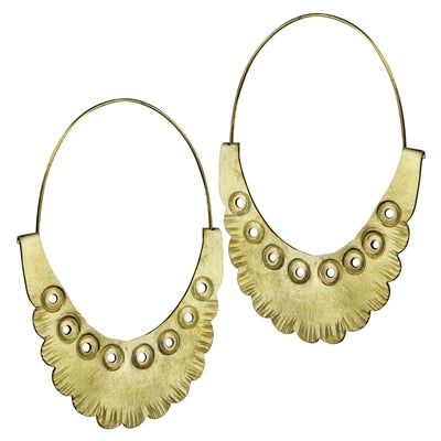 Dao Earring, Brass