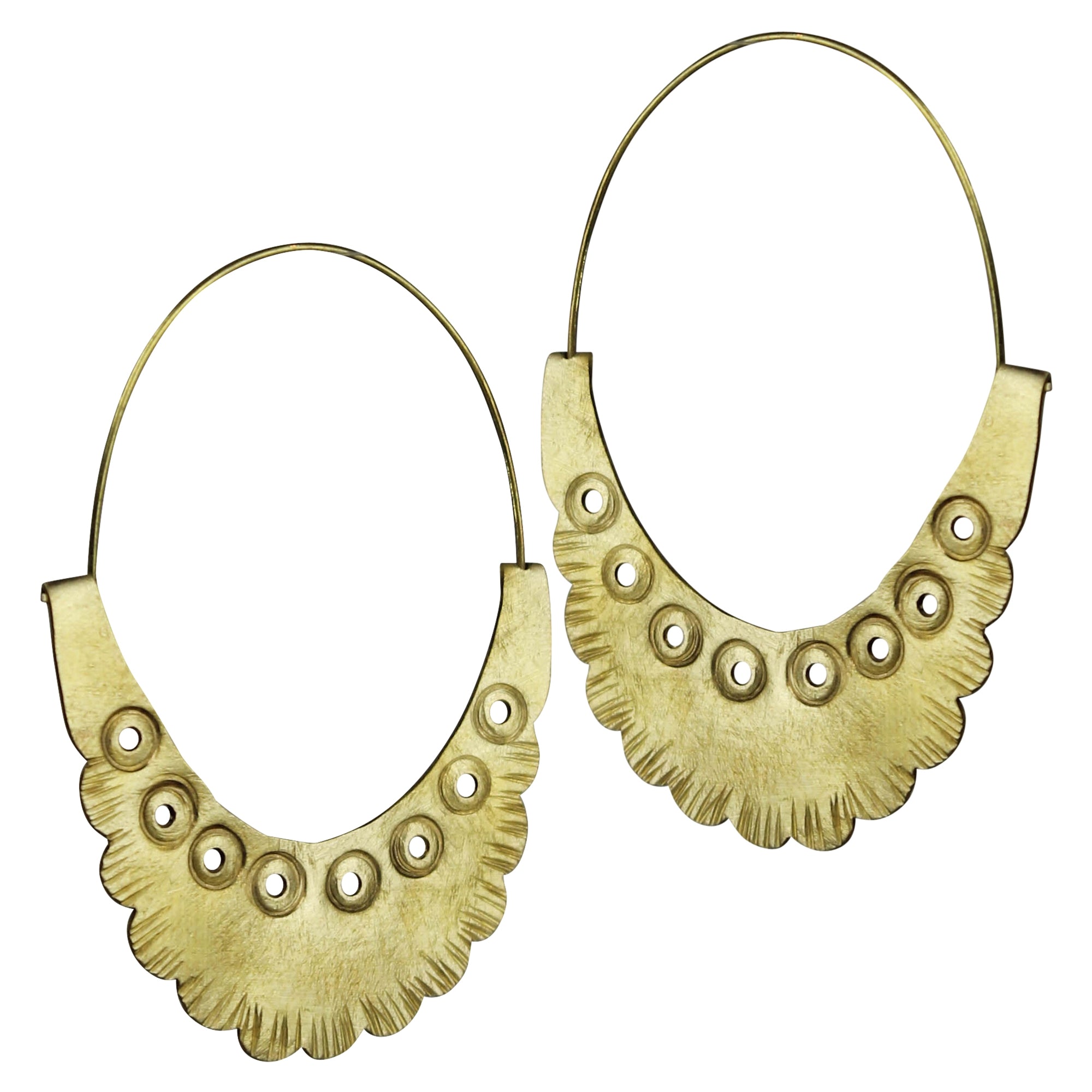 Dao Earring, Brass