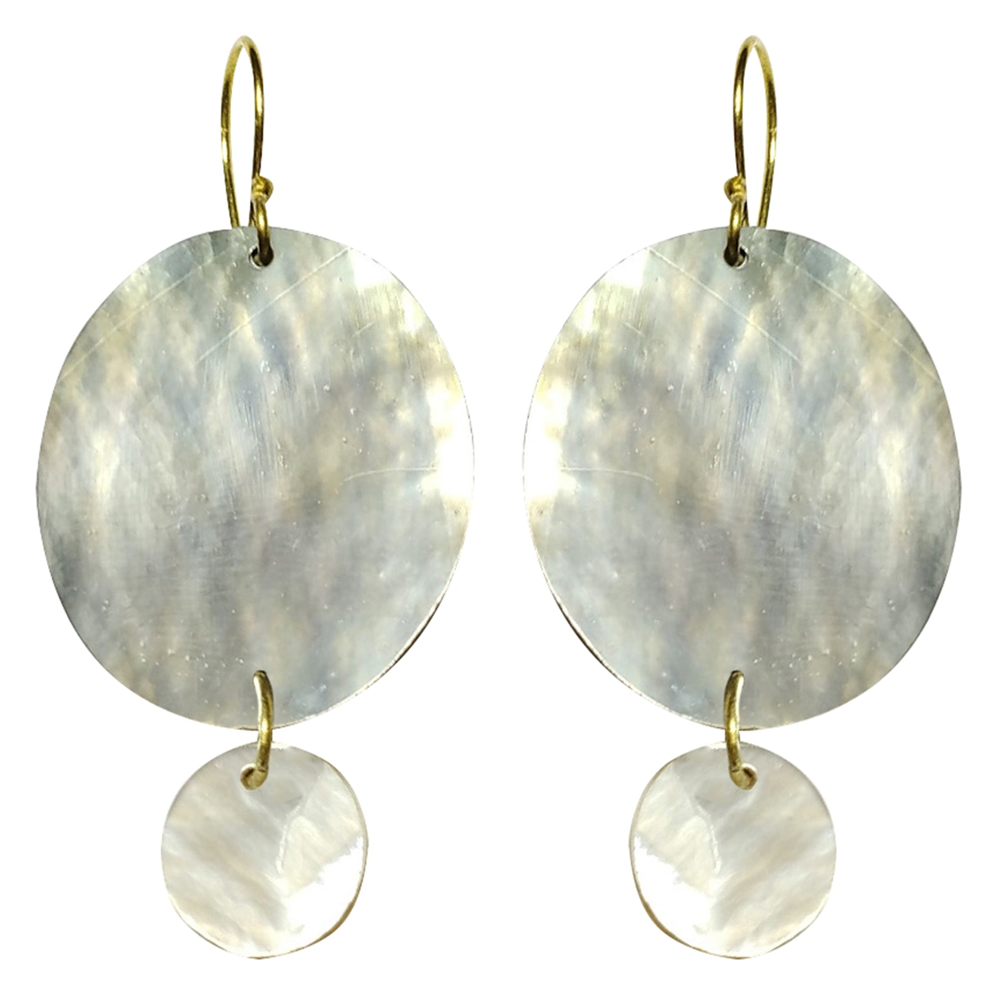Earring, Silver MOP