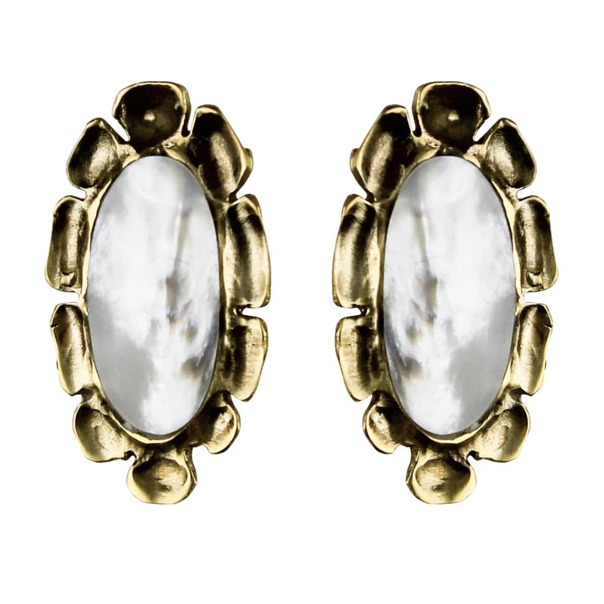 Earring & MOP Medallion - Aster