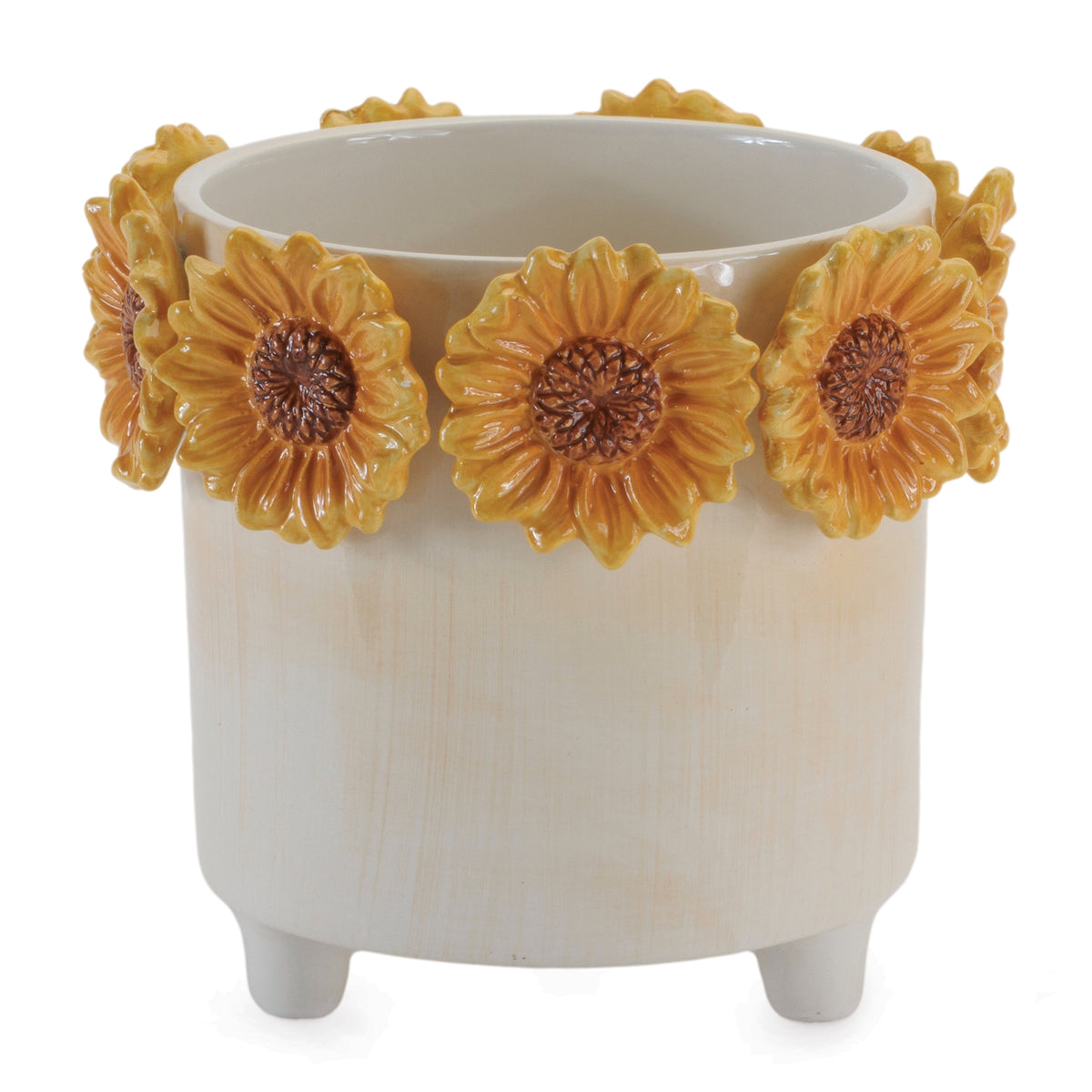 Container w/Sunflowers