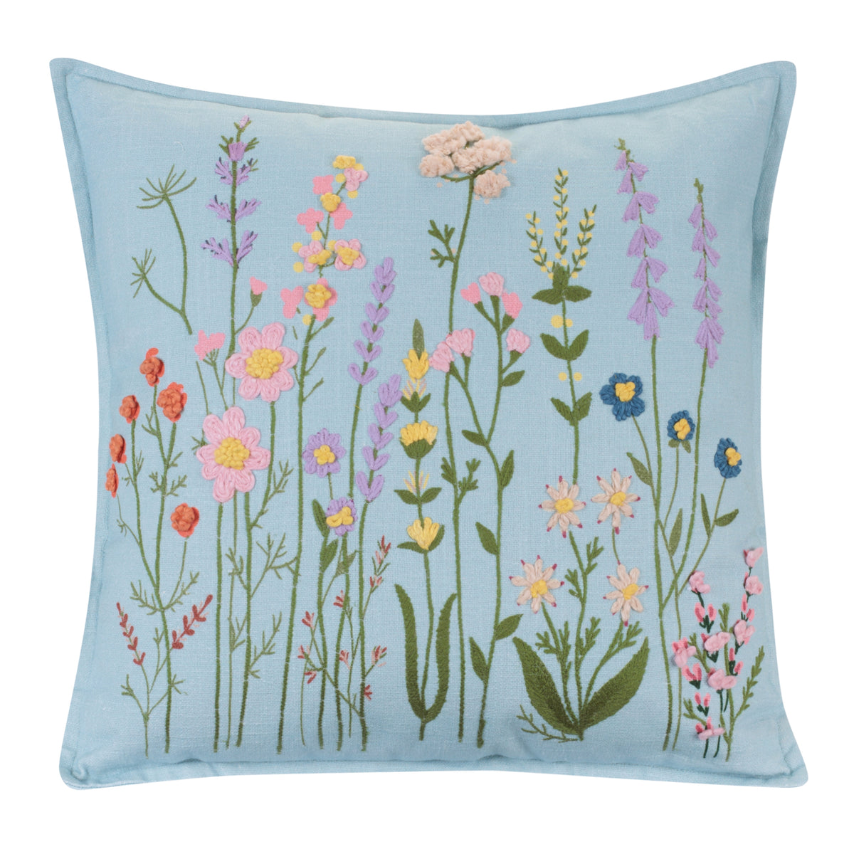 Pillow w/Wild Flowers