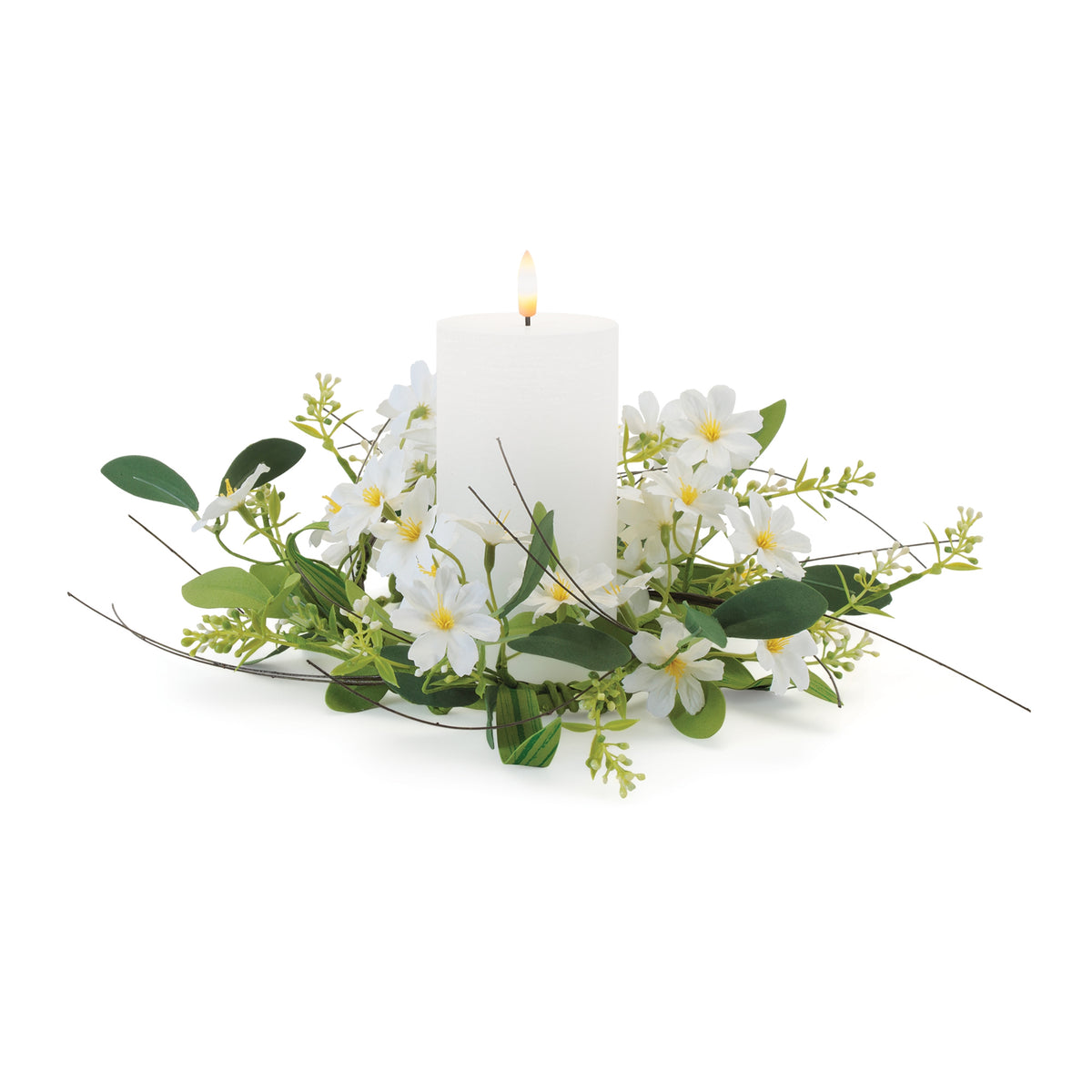 Mini Floral Candle Ring