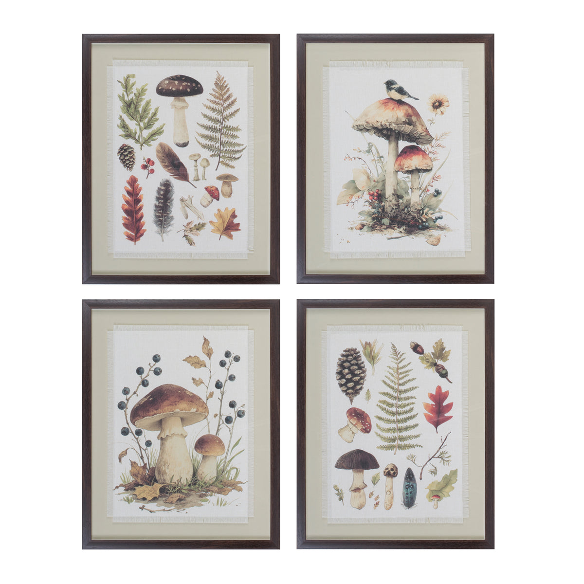 Mushroom Print (S/4)