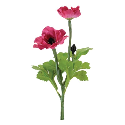 Anemone Spray 15”H Polyester