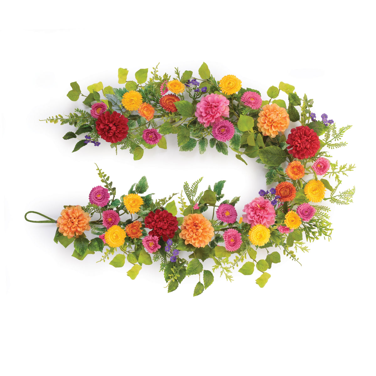 Mixed Zinnia Garland