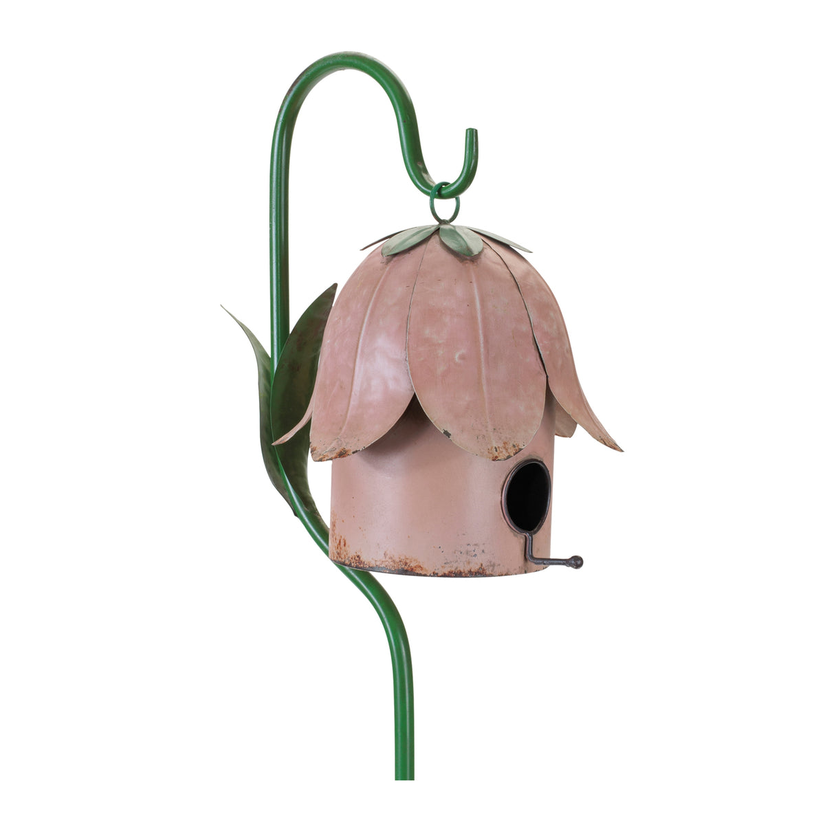 Floral Birdhouse Stake