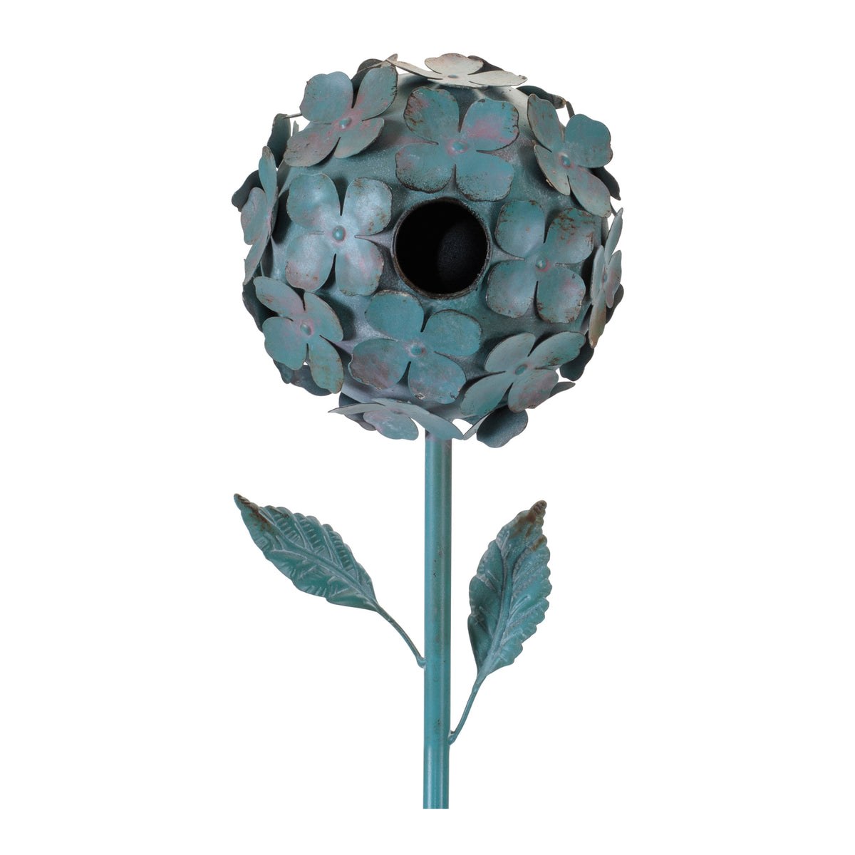 Hydrangea Birdhouse Stake