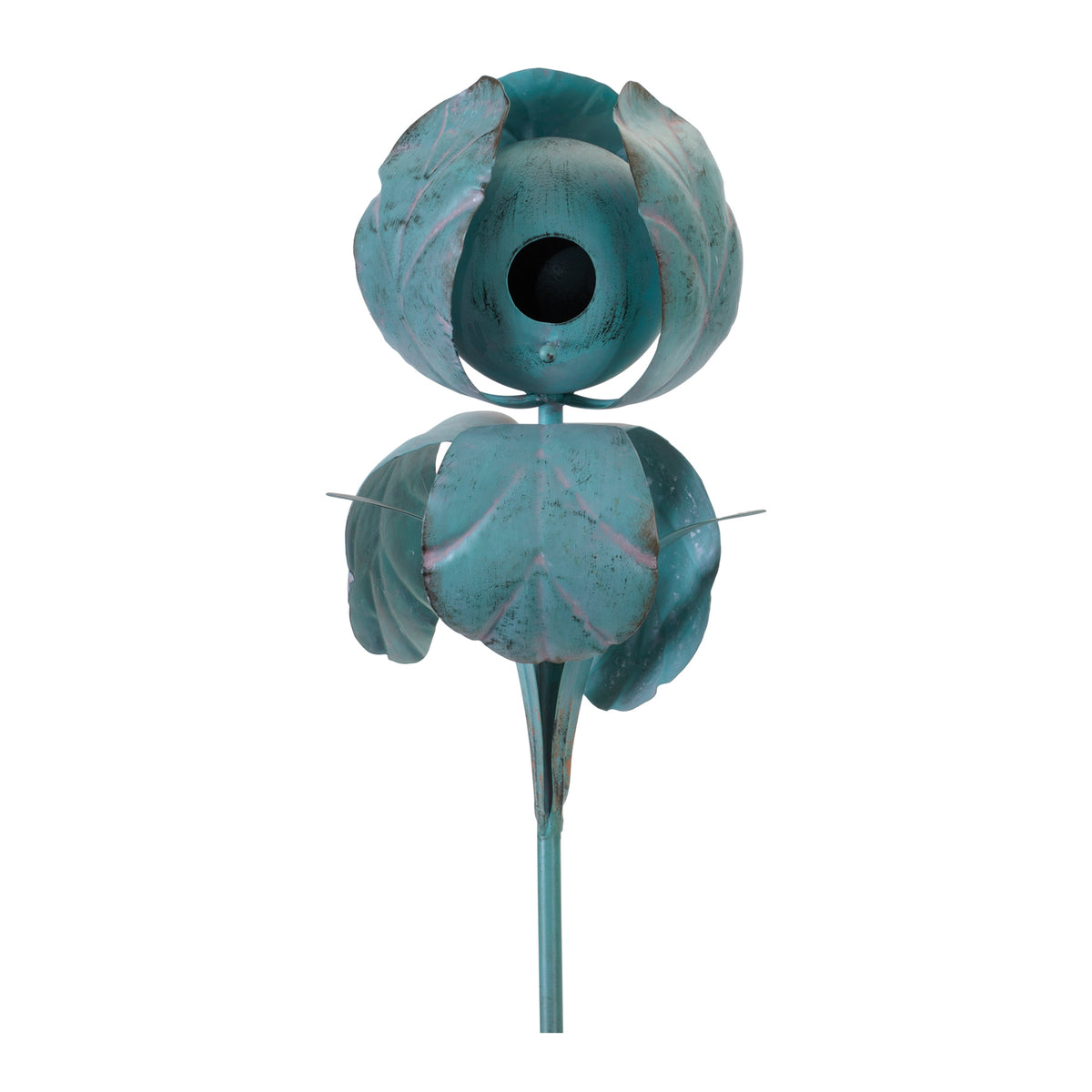 Iris Birdhouse Stake