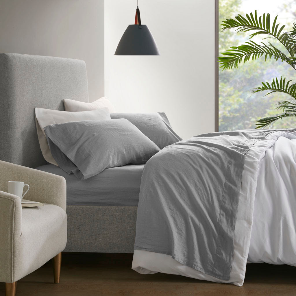Linen Blend 4PC Sheet Set