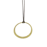 Brass Hoop Pendant
