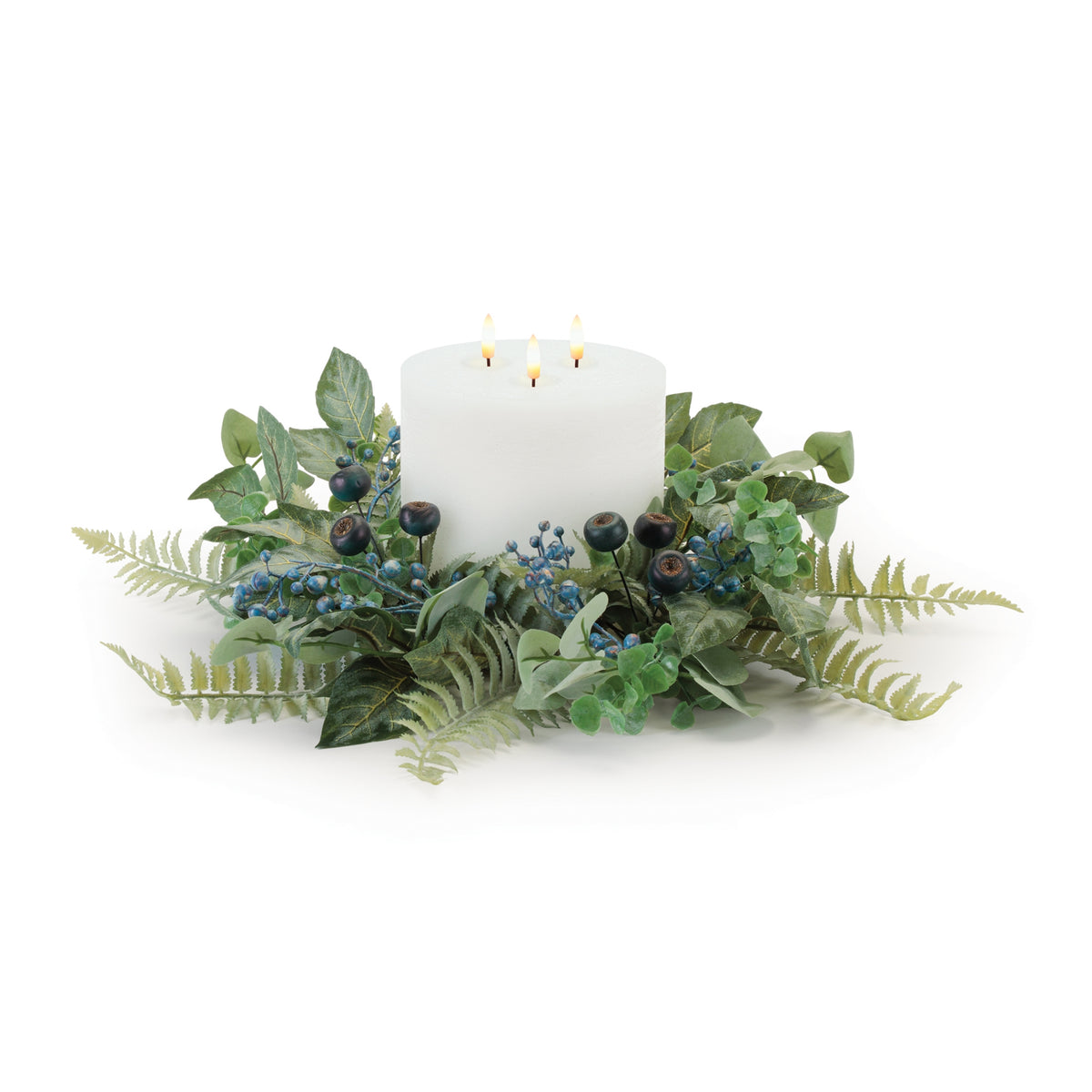 Mixed Foliage Candle Ring