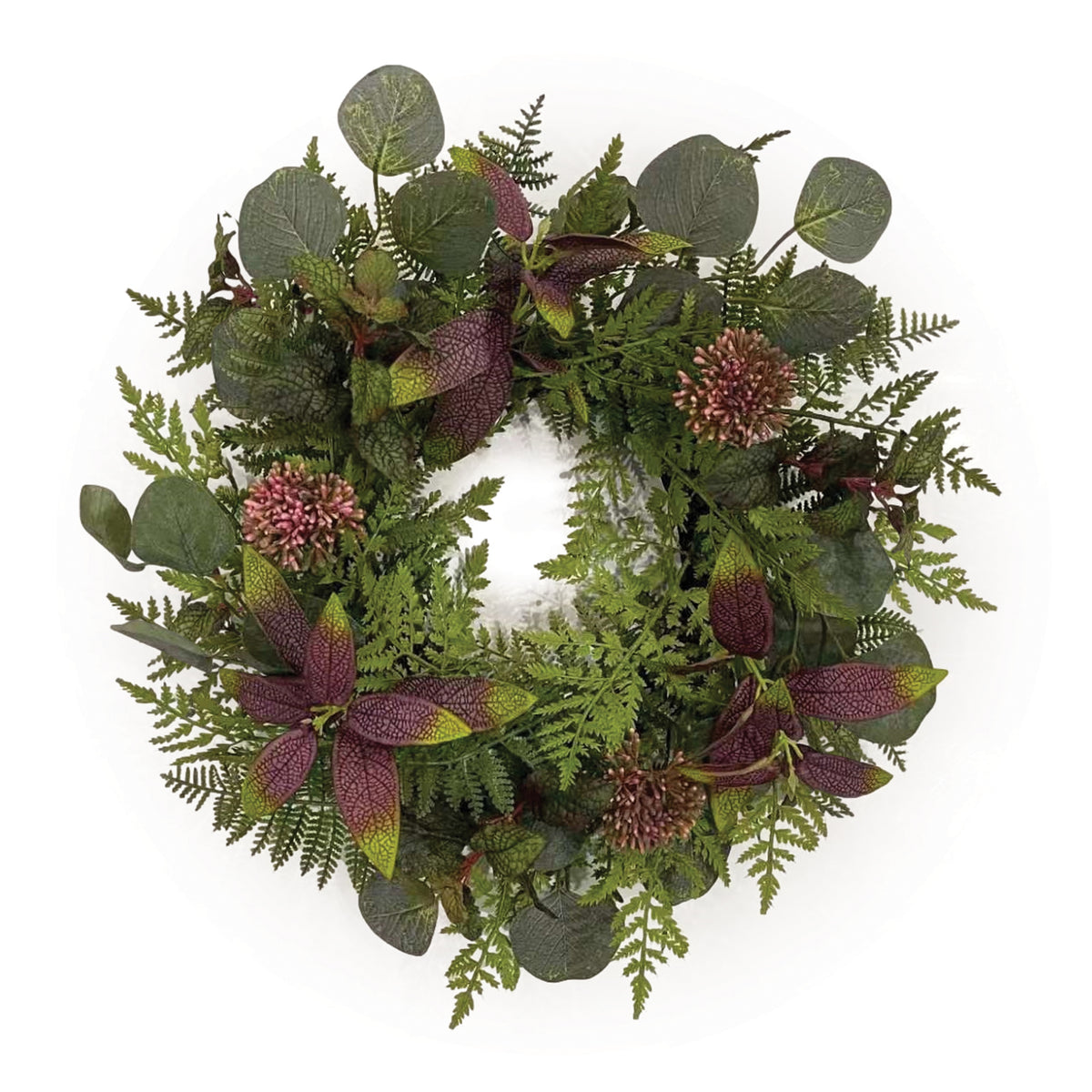 Mixed Foliage Candle Ring