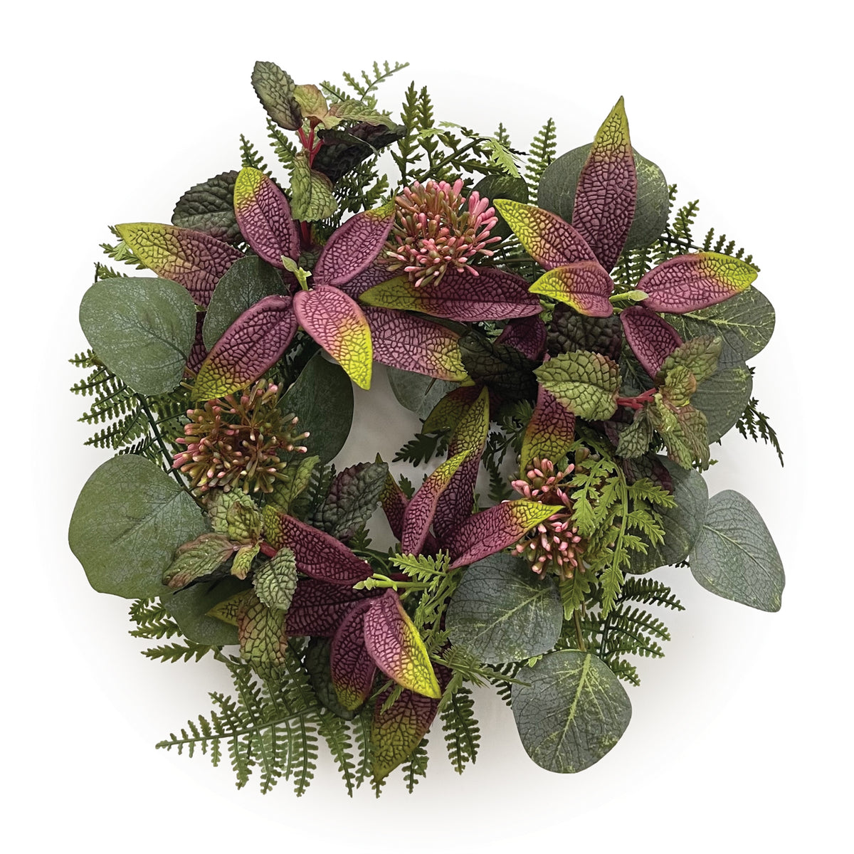 Mixed Foliage Candle Ring
