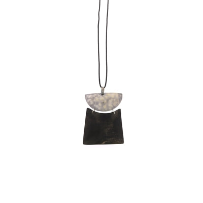 Gila Pendant Linked - Arch & Trapezoid - Dark Horn
