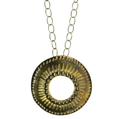 Obara Necklace, Round Cut-Out
