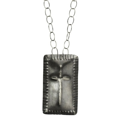 Obara Cross Necklace, Rectangle