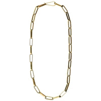 Carter Chain with Clasp, Brass - 18”