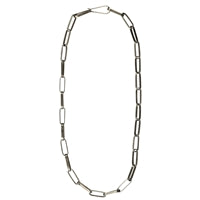 Carter Chain with Clasp, Silver - 18”