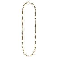 Carter Chain with Clasp, Brass - 26”