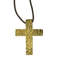 Apostle Cross Pendant, Brass