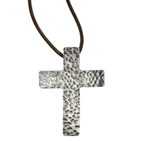 Apostle Cross Pendant, Silver