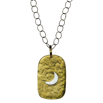 Gia Necklace, Moon and Mother of Pearl