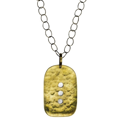 Gia Necklace, Dots and Mother of Pearl
