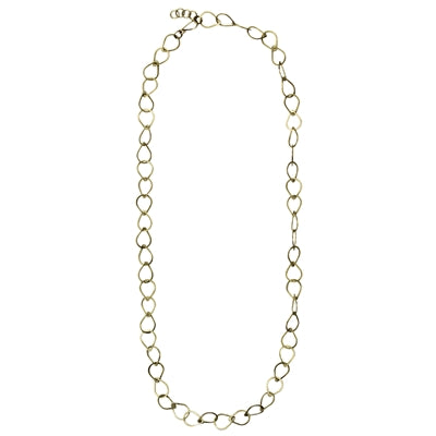 Cenote Chain Necklace - Teardrops 26”