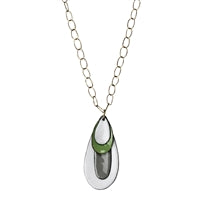 Donte Enamel Pendant, Green
