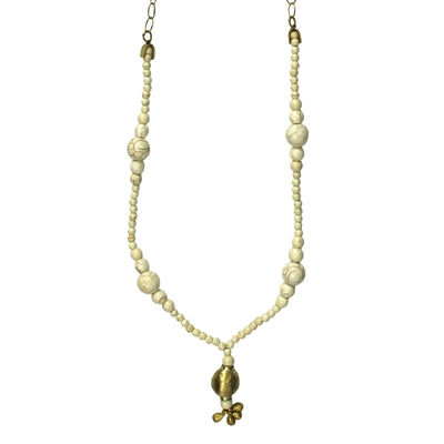 Pendant, Howlite Beads Tassel