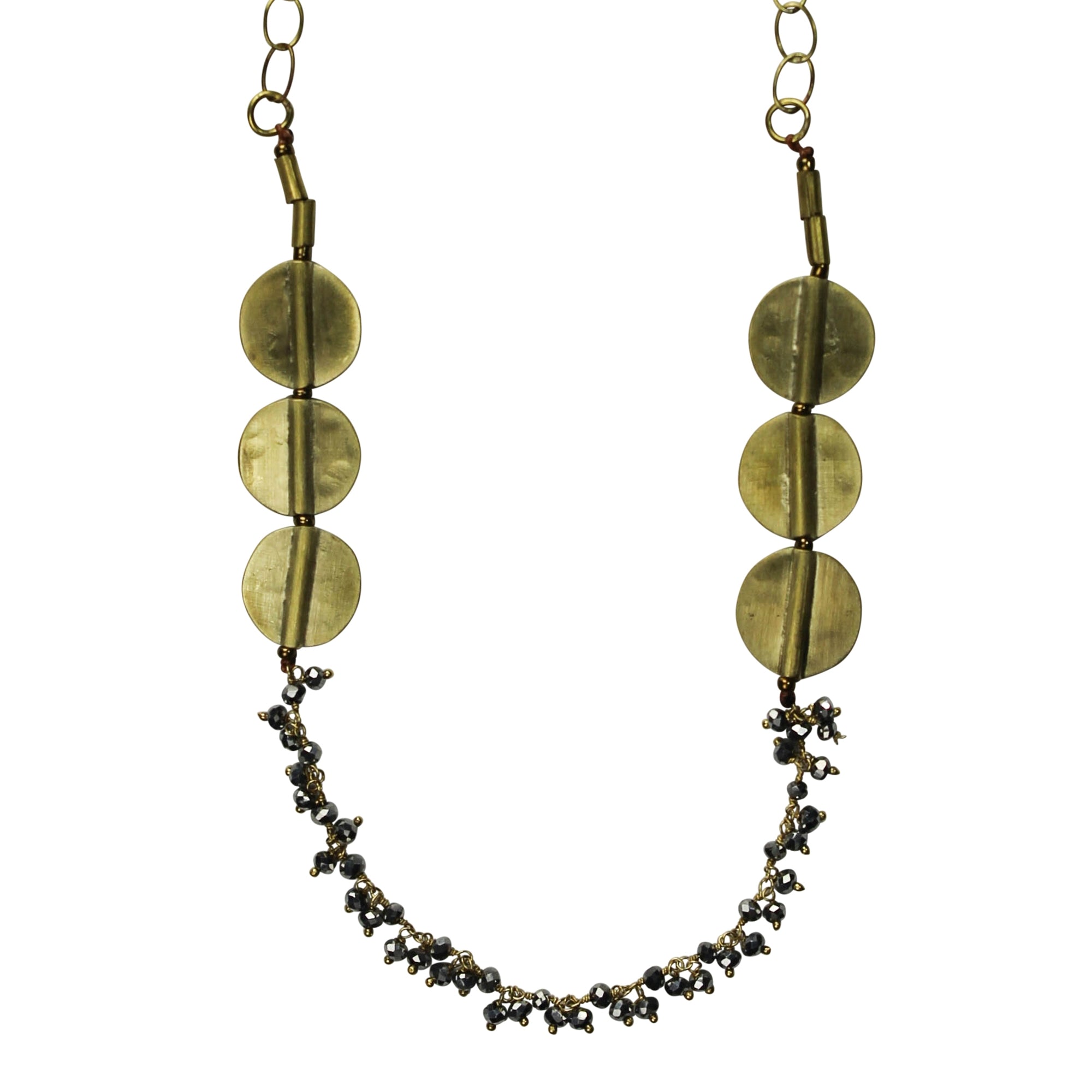 Necklace with Pyrite Strand