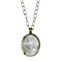 Zahara Pendant, Mother of Pearl Flower