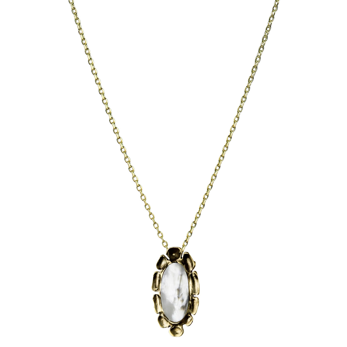 Necklace & MOP Medallion - Aster