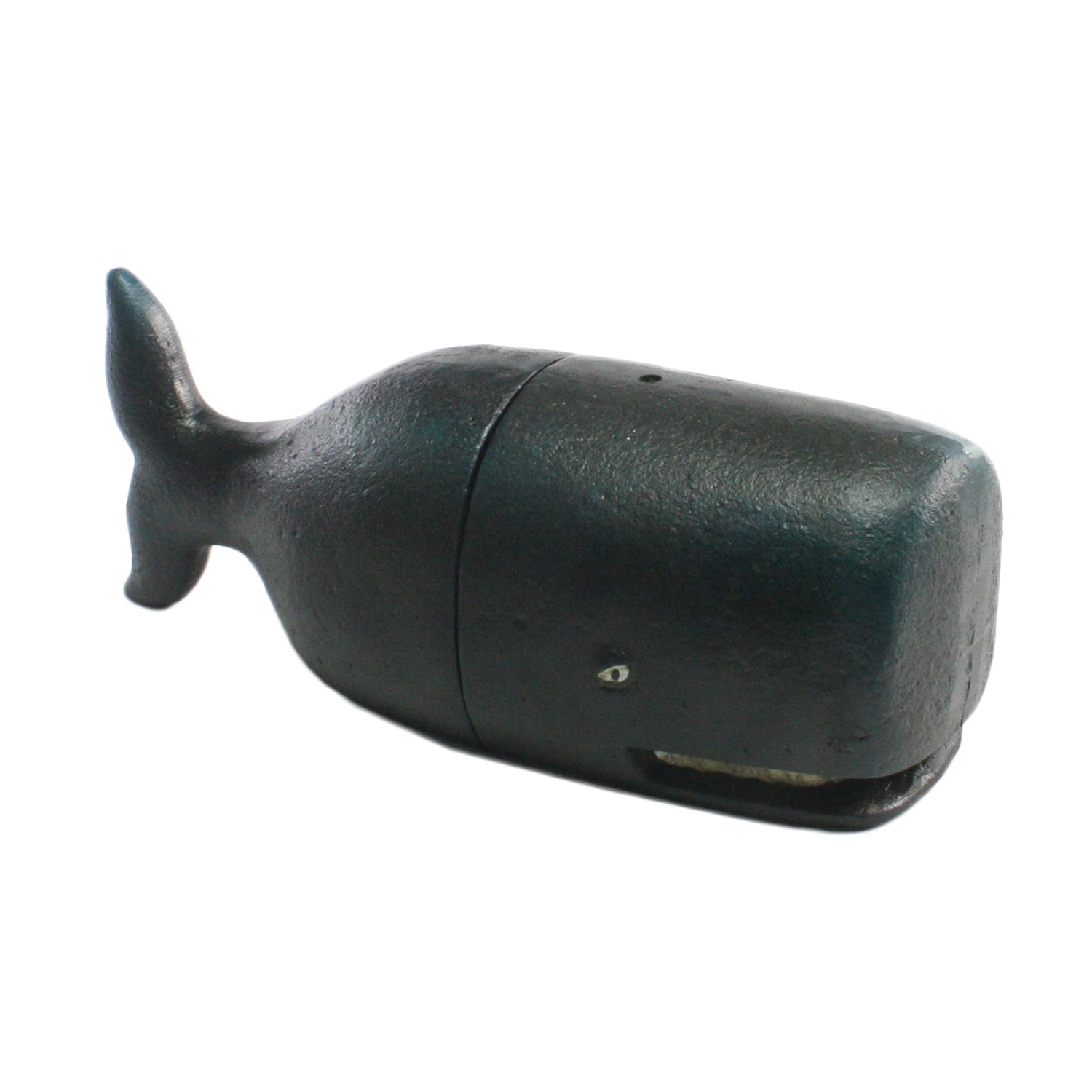 Whale Bookends Pair - Cast Iron - Blue