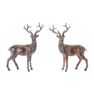 Deer (S/2) 7”H Resin