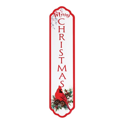 Cardinal/Christmas Plaque 40”H Iron