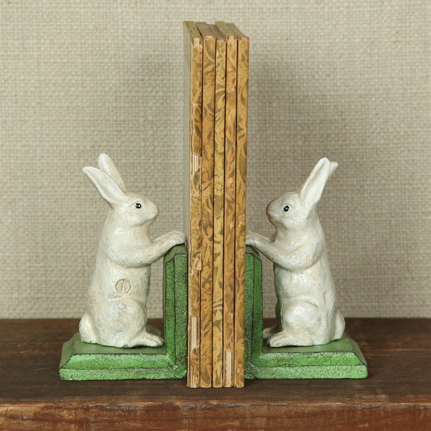 Peeping Bunny Book Ends
