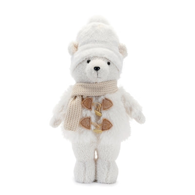 Winter Bear 18.5”H Polyester