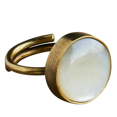 Penny Ring, Mother of Pearl - Light