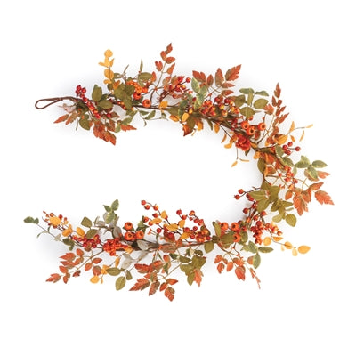 Mixed Berry Garland 5'L Polyester/Styrofoam