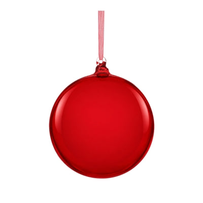 Ball Ornament 5”D Glass