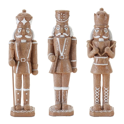 Gingerbread Soldier (S/3) 9.5”H Resin
