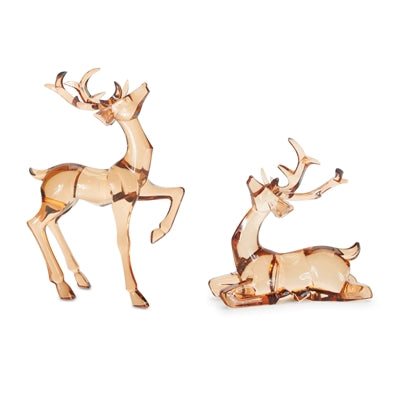 Deer (S/2) 4.5"H, 7.25"H Acrylic